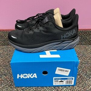 Hoka Clifton 8 Black Grey - Men’s 9.5